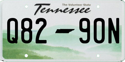 TN license plate Q8290N