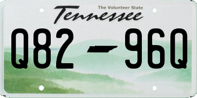 TN license plate Q8296Q