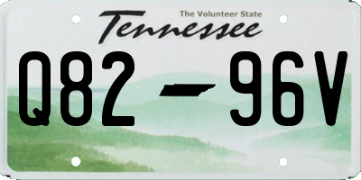 TN license plate Q8296V