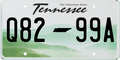 TN license plate Q8299A