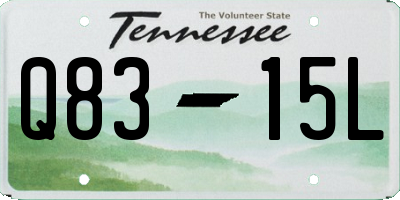TN license plate Q8315L