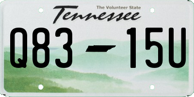 TN license plate Q8315U