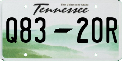 TN license plate Q8320R