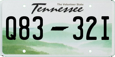TN license plate Q8332I