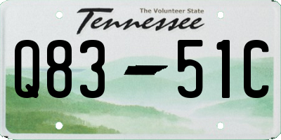 TN license plate Q8351C