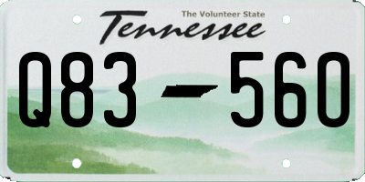 TN license plate Q8356O