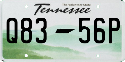 TN license plate Q8356P