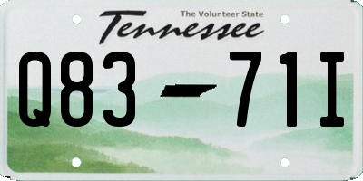 TN license plate Q8371I