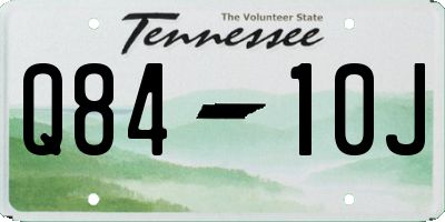 TN license plate Q8410J