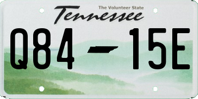 TN license plate Q8415E