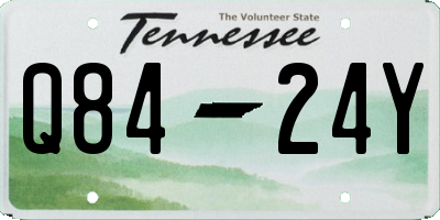 TN license plate Q8424Y