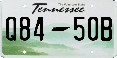 TN license plate Q8450B