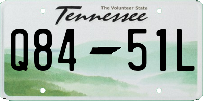 TN license plate Q8451L