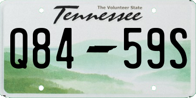 TN license plate Q8459S