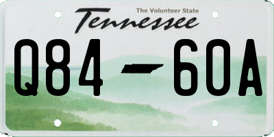 TN license plate Q8460A