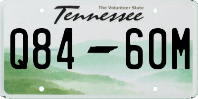 TN license plate Q8460M