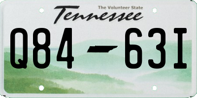 TN license plate Q8463I