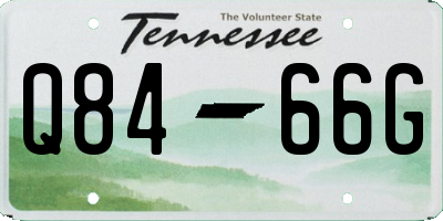 TN license plate Q8466G