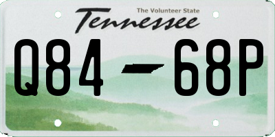 TN license plate Q8468P