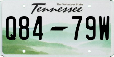TN license plate Q8479W