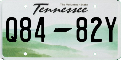 TN license plate Q8482Y