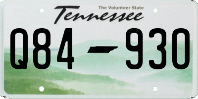 TN license plate Q8493O