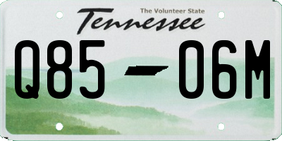 TN license plate Q8506M