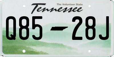 TN license plate Q8528J
