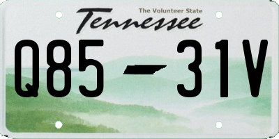 TN license plate Q8531V