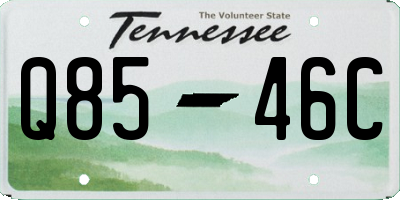 TN license plate Q8546C