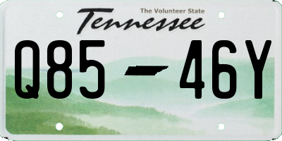 TN license plate Q8546Y
