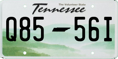 TN license plate Q8556I