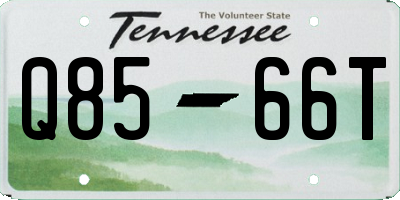 TN license plate Q8566T