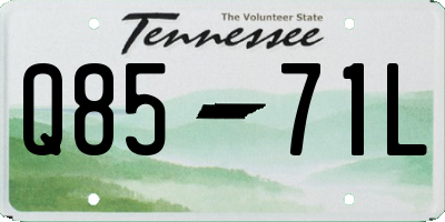 TN license plate Q8571L