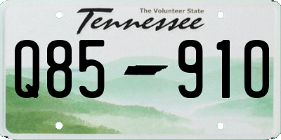 TN license plate Q8591O