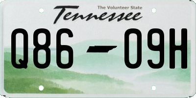 TN license plate Q8609H