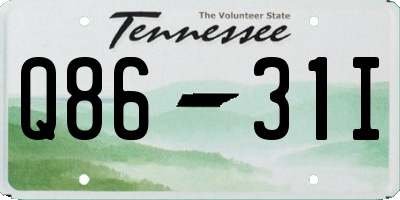 TN license plate Q8631I