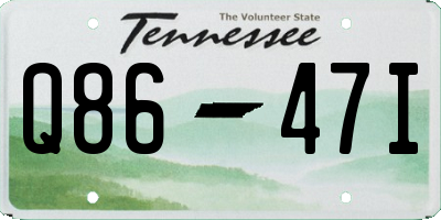 TN license plate Q8647I