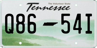 TN license plate Q8654I