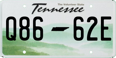 TN license plate Q8662E