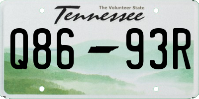 TN license plate Q8693R
