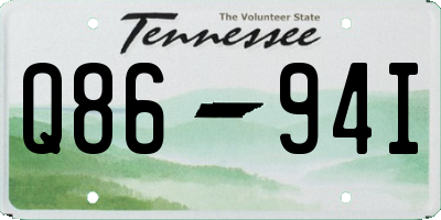 TN license plate Q8694I