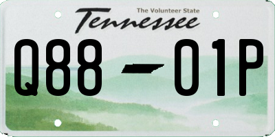TN license plate Q8801P