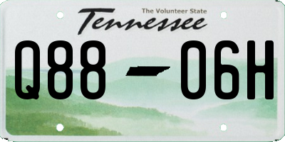 TN license plate Q8806H