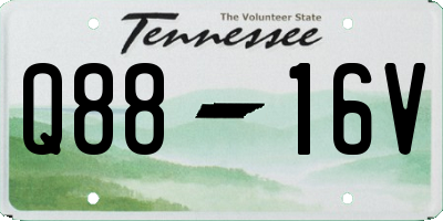 TN license plate Q8816V
