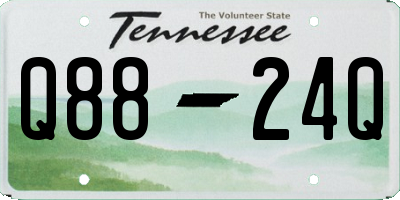 TN license plate Q8824Q