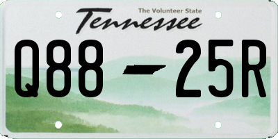 TN license plate Q8825R