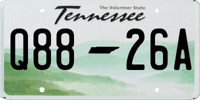TN license plate Q8826A