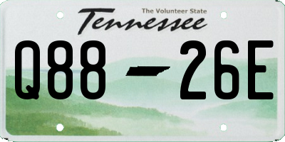 TN license plate Q8826E