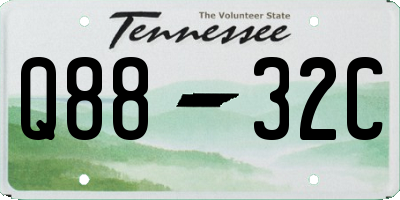 TN license plate Q8832C